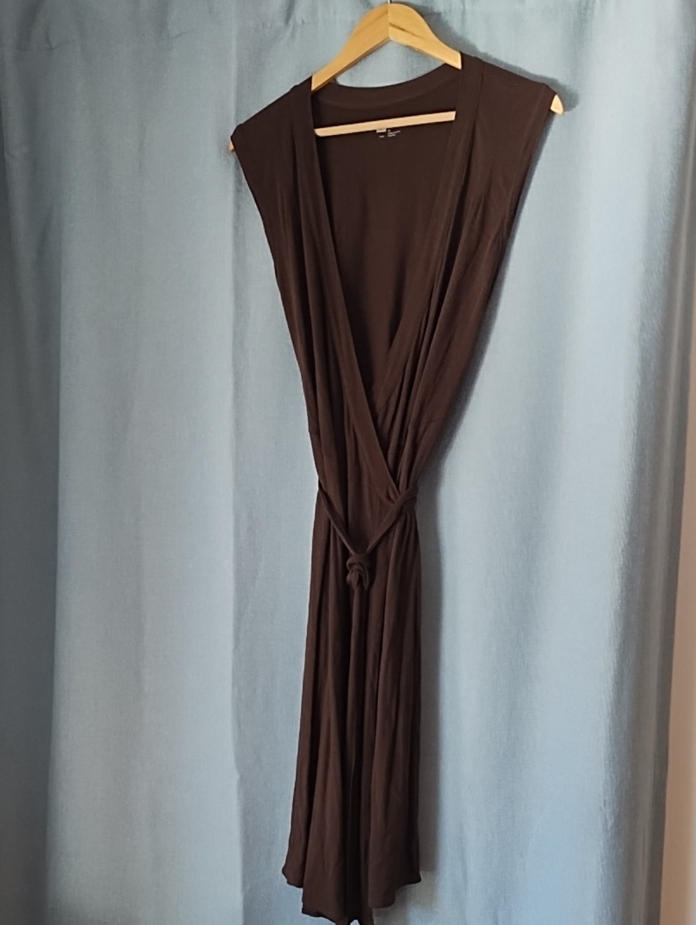 GAP Brown Sleeveless Wrap Dress